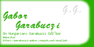 gabor garabuczi business card